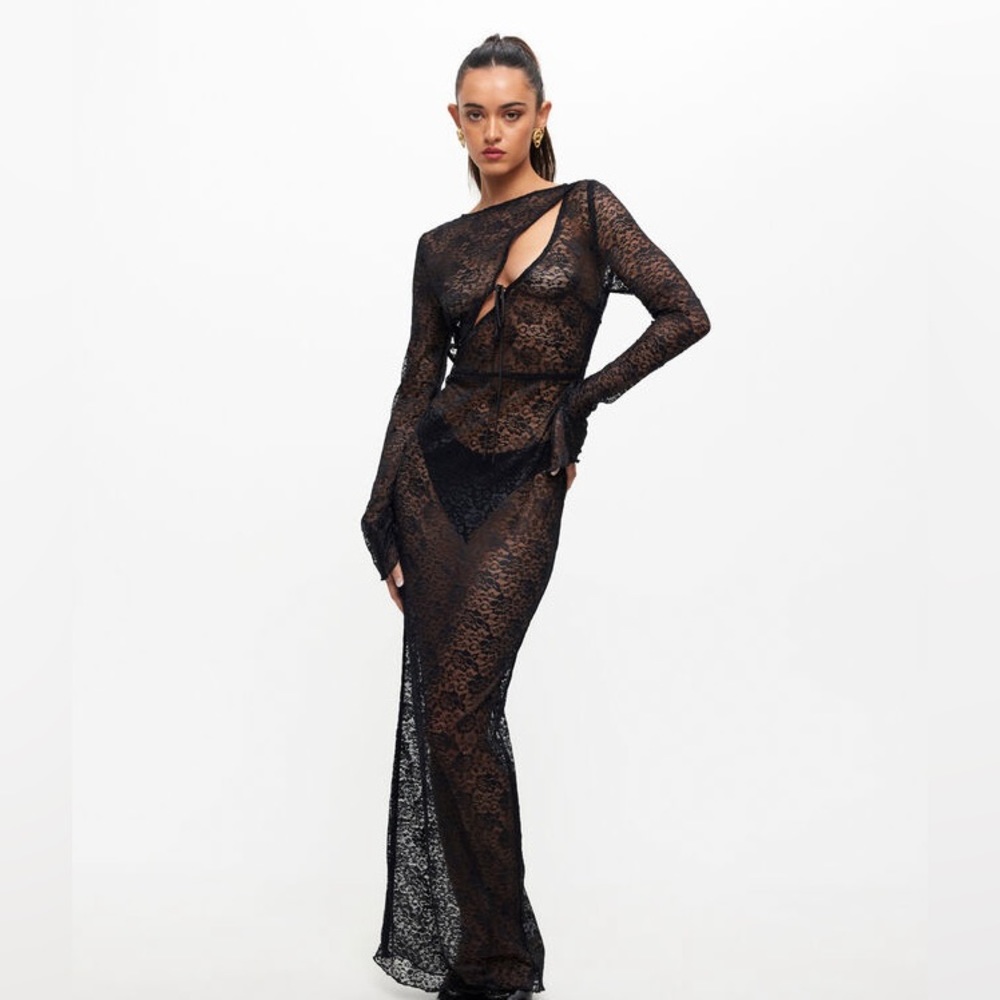 Lioness Fever Lace Maxi Dress | ONYX B26 - Picture 3 of 6